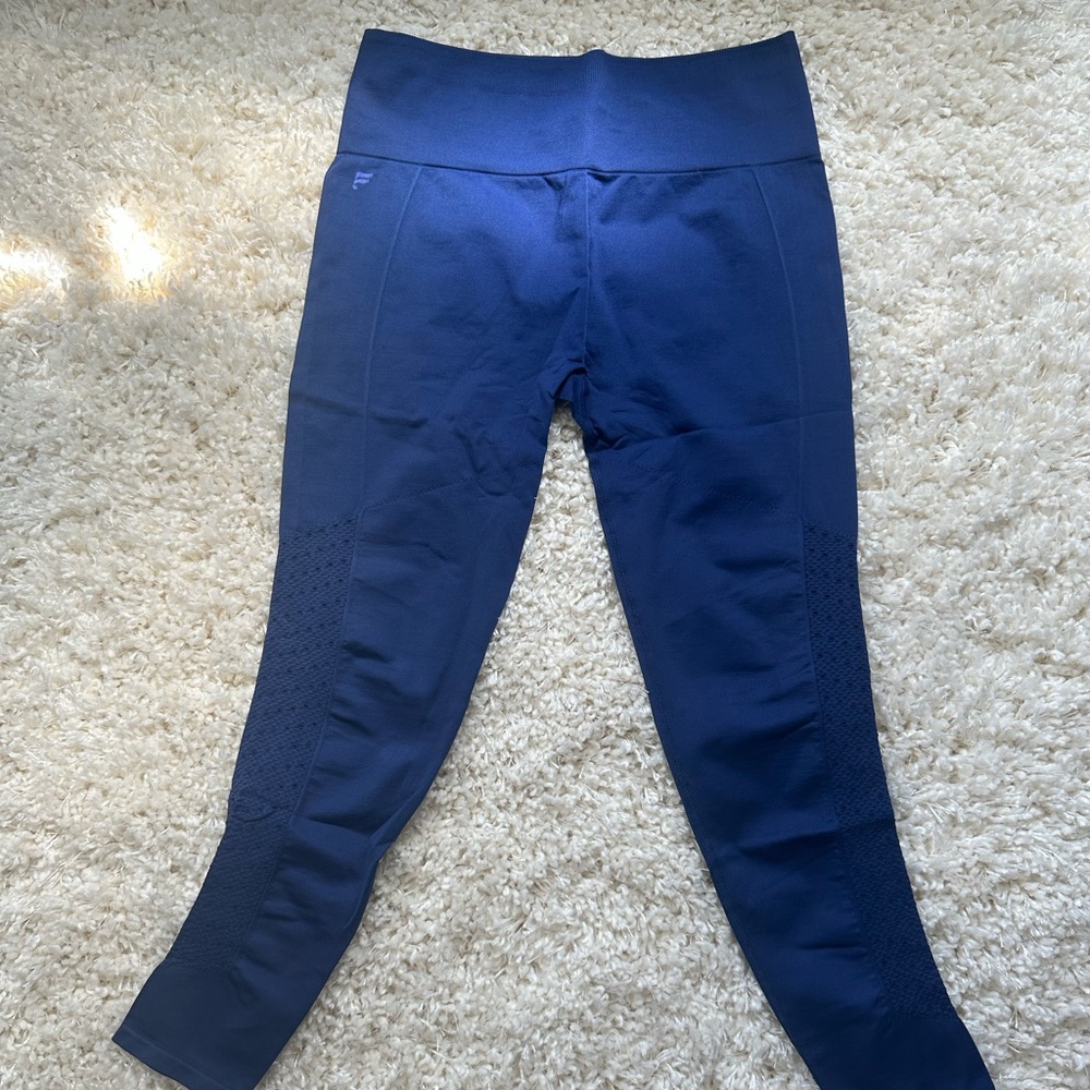 Fabletics blue high-waisted 7/8 leggings - M